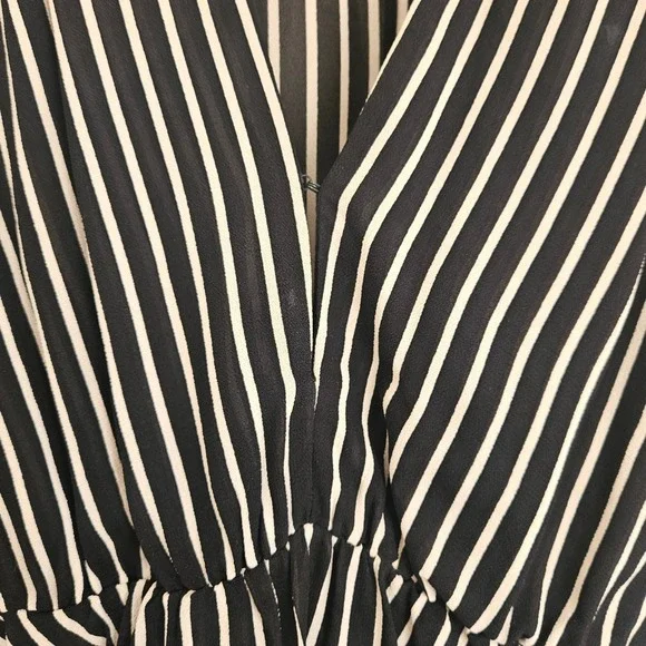 Reformation Black and White Striped Blouse - Picture 6 of 9